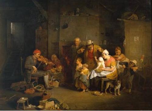 Sir David Wilkie The Blind Fiddler oil painting image